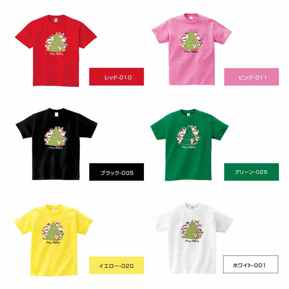 オリジナル クリスマス Tシャツ メンズ レディース キッズ サンタ トナカイ 冬 雪ダルマ 半袖 Tシャツ 親子ペア衣装 かわいい お揃い T t085-k120new