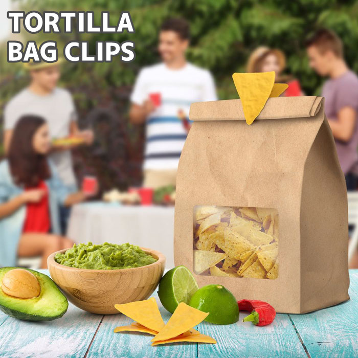本物そっくり? タコス 袋止め クリップ おもしろ 面白 雑貨 お菓子 防湿 保存 コーン メキシコ FRED ギフト プレゼント ■ トルティーヤクリップ 4...