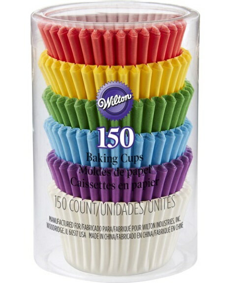 Wilton ミニカップチューブレインボー カップケーキ カップ お弁当 紙製カップ マフィン お菓子作り お弁当作り ケーキ作り ケーキ デコレーション ウィルトン 製菓用品 製菓道具 おしゃれ オシャレ 415-5171