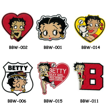 【メール便送料無料】 ベティーブープ ワッペン ■ BETTY BOOP ベティ・ブープ ベティちゃん ベティーちゃん かわいい カスタム おしゃれ オシャレ アメリカン雑貨 アメリカ雑貨