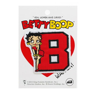 【メール便送料無料】 ベティーブープ ワッペン ■ BETTY BOOP ベティ・ブープ ベティちゃん ベティーちゃん かわいい カスタム おしゃれ オシャレ アメリカン雑貨 アメリカ雑貨