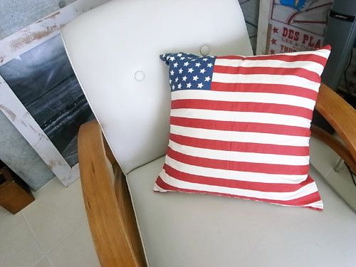 樂天商城 - 【クッション】USAクッション (40×40cm) ■ 星条旗 アメリカ国旗 usaフラッグ アメリカン雑貨