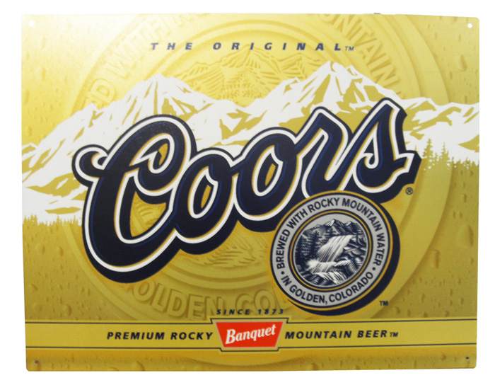 Rakuten - 【看板】メタルサイン クアーズ ■ ティンサイン サインボード coors 世田谷ベース アメリカン雑貨