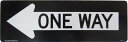プラスチックサインボード (ロングタイプ) 一方通行 (ONE WAY)  ■ 男前インテリア メッセージ サインプレート アメリカン雑貨