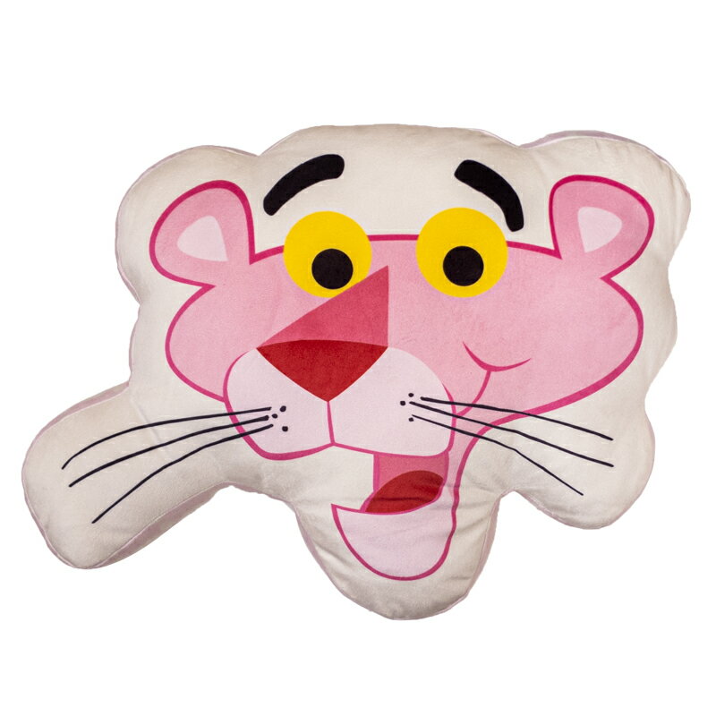 クッション おしゃれ 厚い 椅子 抱き 抱き枕 大きいかわいい 可愛い ふわふわ PINK PANTHER キャラクター ギフト プレゼント おもしろい 面白 雑貨 グッズ アメリカン雑貨 ■ ピンクパンサー ダイカットクッション (フェイス)