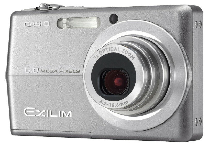 【中古】【1ヶ月保証】カシオ CASIO デジタルカメラ EXILIM ZOOM EX-Z600 シルバー SDカード付き