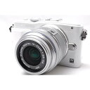 【中古】【1ヶ月保証】 オリンパス OLYMPUS E-PL6 レンズセット ホワイト ミラーレス SDカード付き