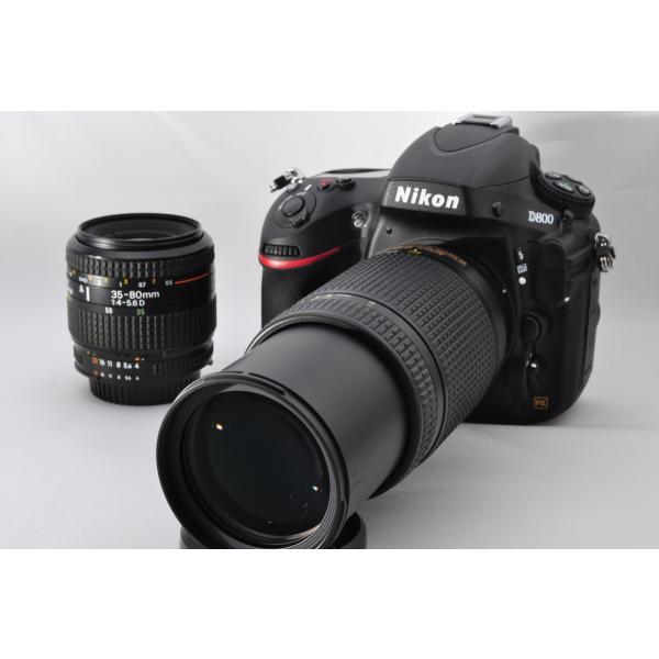 【中古】【1ヶ月保証】 Nikon ニコン D800 標準＆超望遠ダブルズームセット 美品 SDカード付き 2