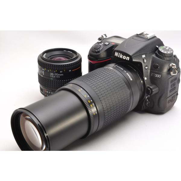 【中古】【1ヶ月保証】 Nikon ニコン D7000 標準＆超望遠ダブルズームセット SDカード付き