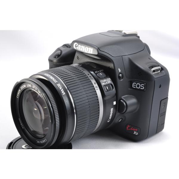 楽天カメラのヒデヨシ 楽天市場店【中古】【1ヶ月保証】 キヤノン Canon EOS kiss X3 レンズキット 動画撮影 SDカード付き