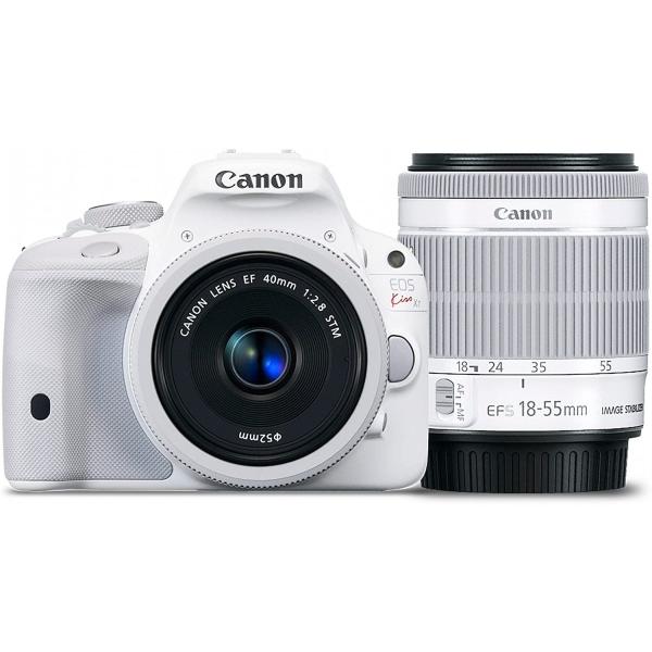 楽天カメラのヒデヨシ 楽天市場店【中古】【1ヶ月保証】 キヤノン Canon EOS kiss X7 ダブルレンズキット ホワイト SDカード付き