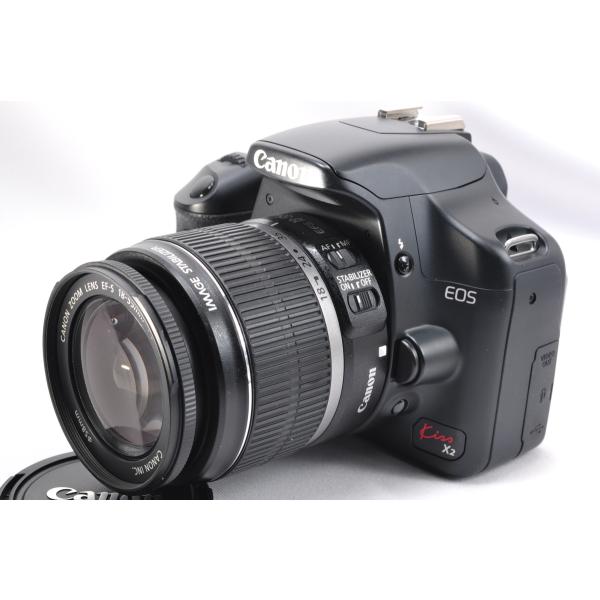 【中古】【1ヶ月保証】 デジタル一眼 WiFi CANON キヤノン EOS Kiss X2 レンズキット