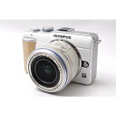 【中古】【1ヶ月保証】 オリンパス OLYMPUS ペン E-PL1 レンズキット ホワイト スマホに送れる Wi-Fi機能SDカード付き ミラーレス