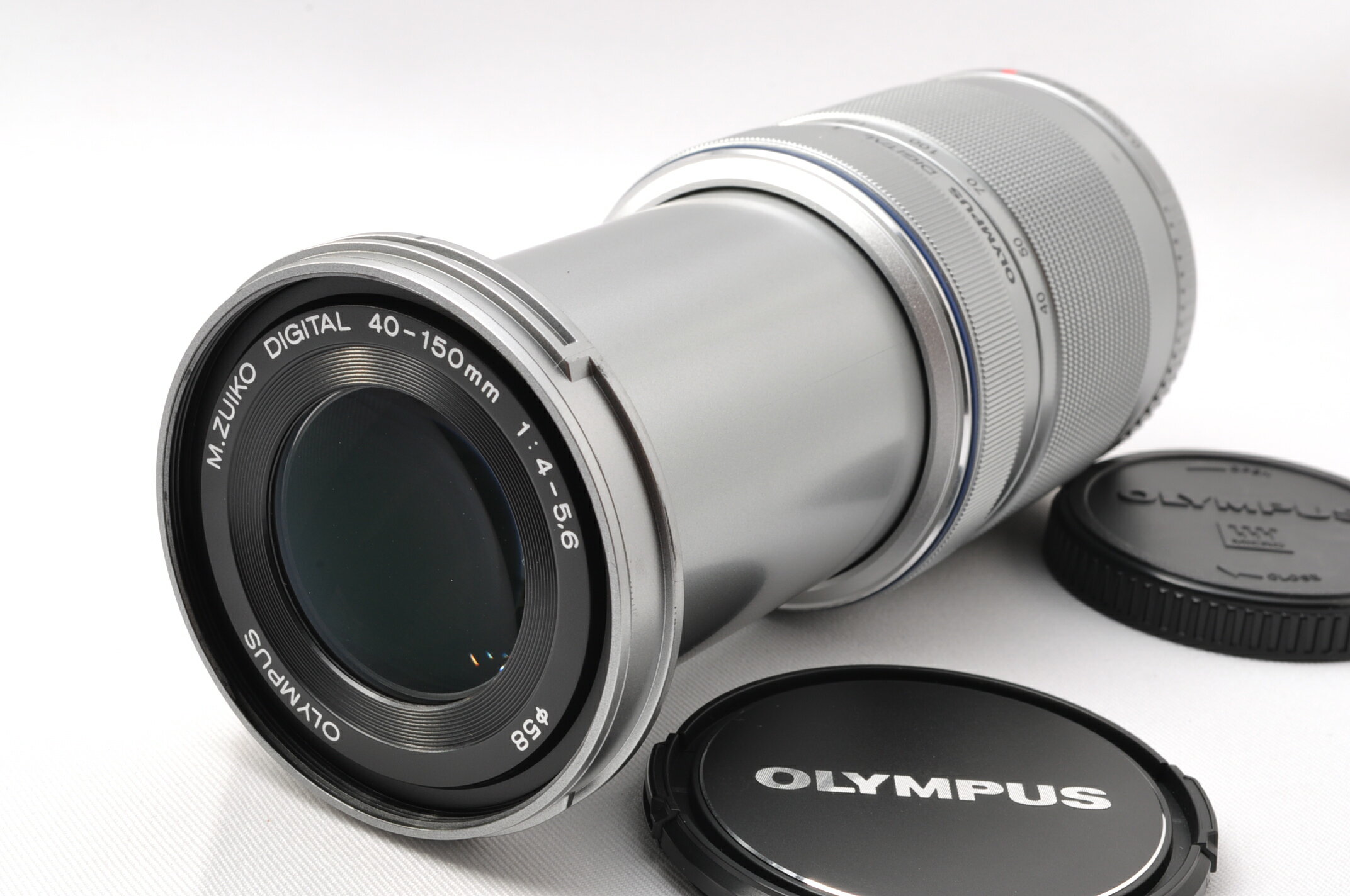 【中古】【1ヶ月保証】 オリンパス OLYMPUS M.Zuiko DIGITAL 40-150mm f/4-5.6 R ED MSC シルバー マイクロフォーサーズマウント ズームレンズ