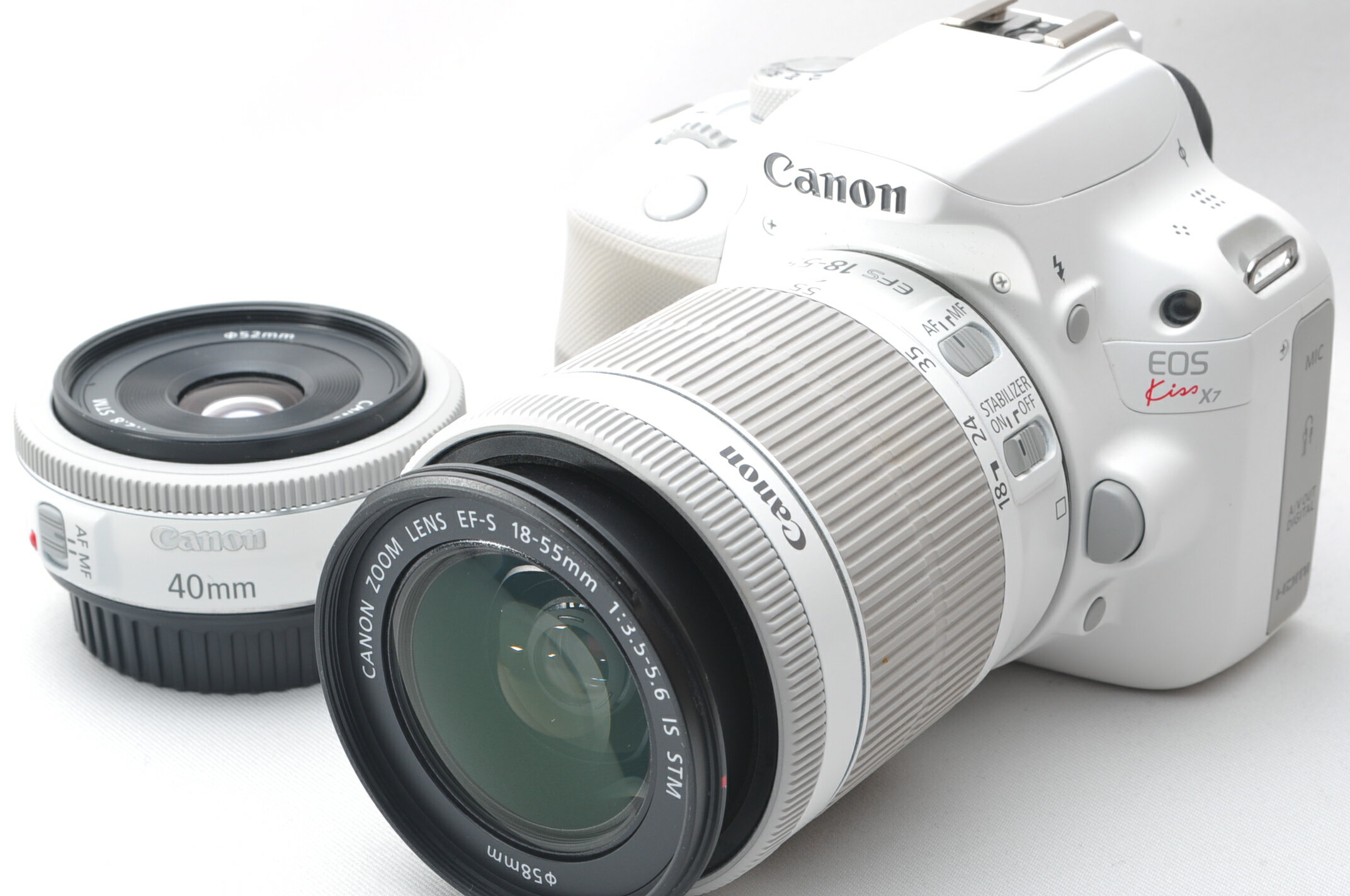 楽天市場】canon eos kiss x7 中古（本体のみ/レンズキットダブル