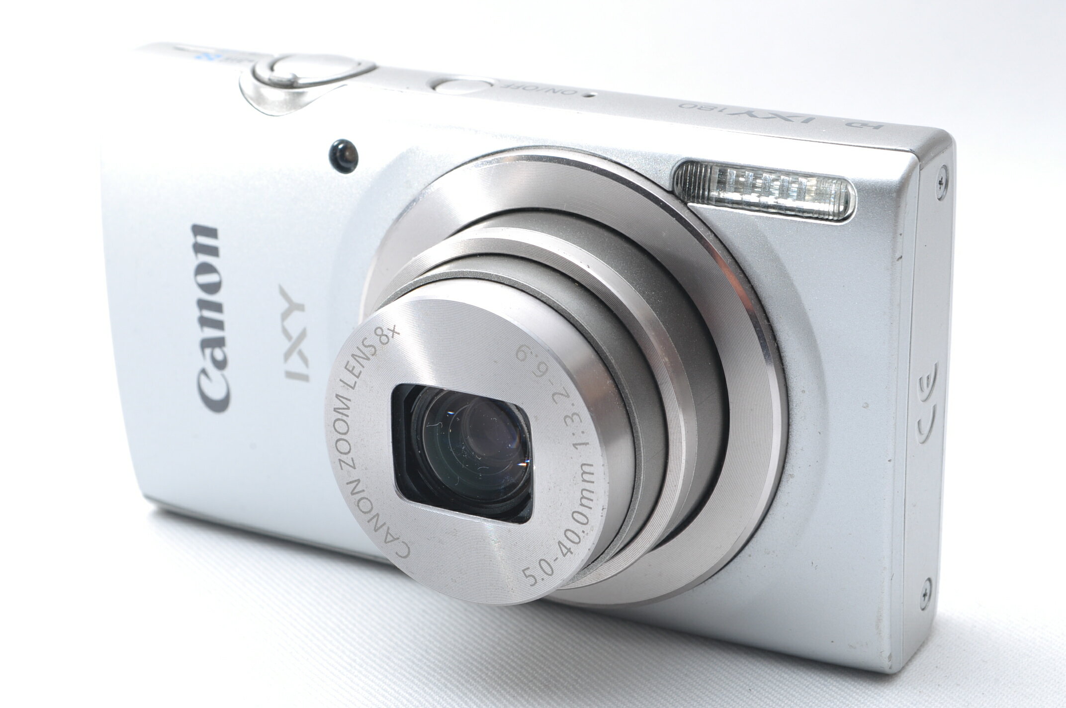 【中古】【1ヶ月保証】Canon デジタルカメラ IXY 180 シルバー 光学8倍ズーム IXY180SL SDカード付き