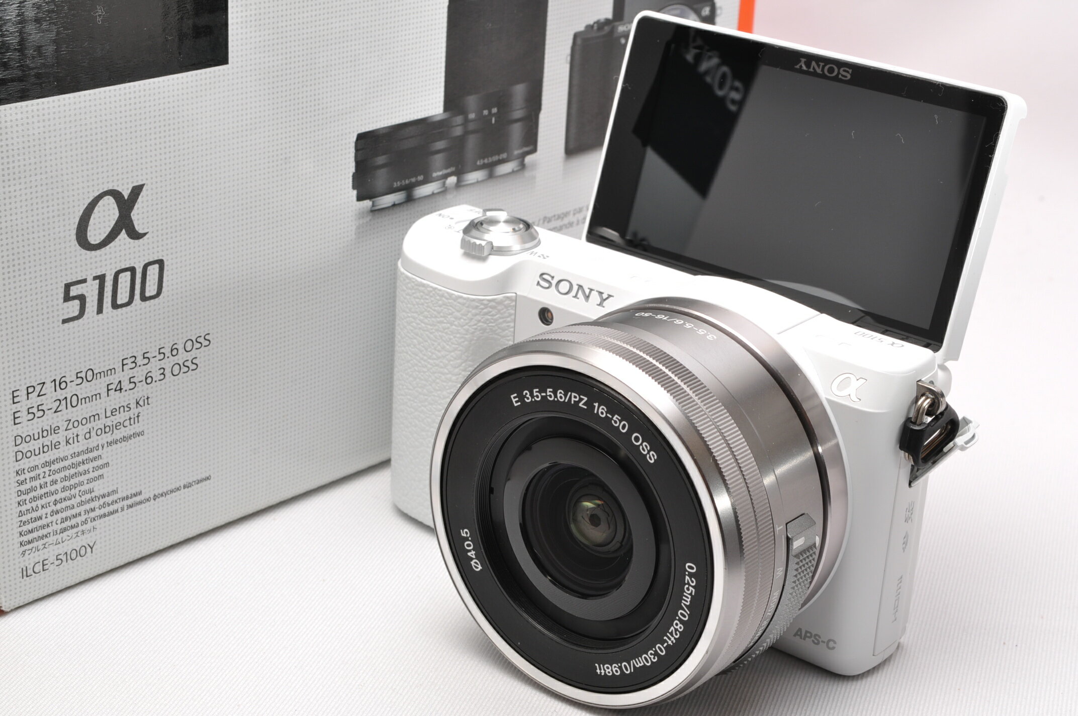 SONY ソニー α5100 ミラーレス一眼 ダブルズームレンズキット ホワイト α（ソニー） ソニー SONY α5100 ILCE-5100 ダブルレンズセット