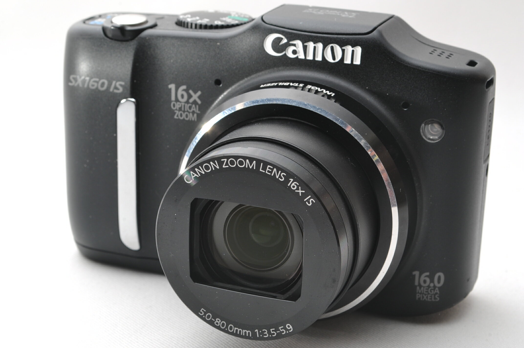 樂天商城 - 【中古】【1ヶ月保証】キヤノン Canon PowerShot SX160IS 約1600万画素 光学16倍ズーム 単3形電池 ブラック PSSX160IS SDカード付き
