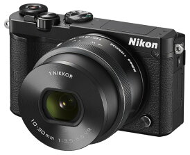 【中古】【1ヶ月保証】 ミラーレス一眼 ニコン Nikon 1 J5 レンズキット ブラック microSDカード付き Wi-Fi搭載