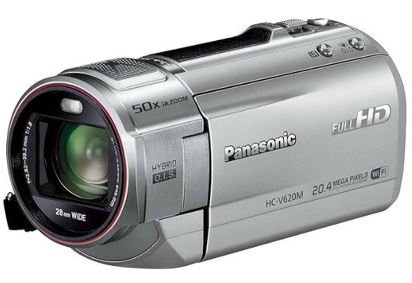 Other - 【中古】【1ヶ月保証】 パナソニック Panasonic デジタルハイビジョンビデオカメラ V620 内蔵メモリー32GB シルバー HC-V620M-S