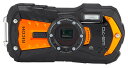 【中古】【1ヶ月保証】 RICOH リコー WG-70 オレンジ 本格防水 デジタルカメラ SDカード付き(2)