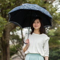 UVコンパクト長傘レース遮熱1級遮光