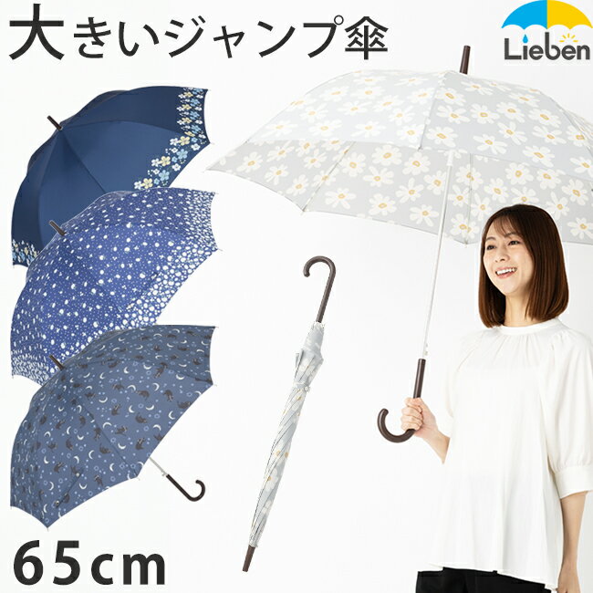 大きい傘 レディース 雨傘 ジャンプ