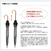 UVコンパクト長傘シルバーレース