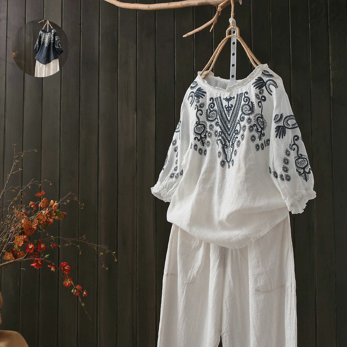 リネンシャツ ブラウス シャツ レディースチュニックトップスカットソー リネン半袖 ゆったり 無地 カジュアル シンプル 大人 きれいめ ベーシック 30代 40代 50代 ホワイト/ネイビー