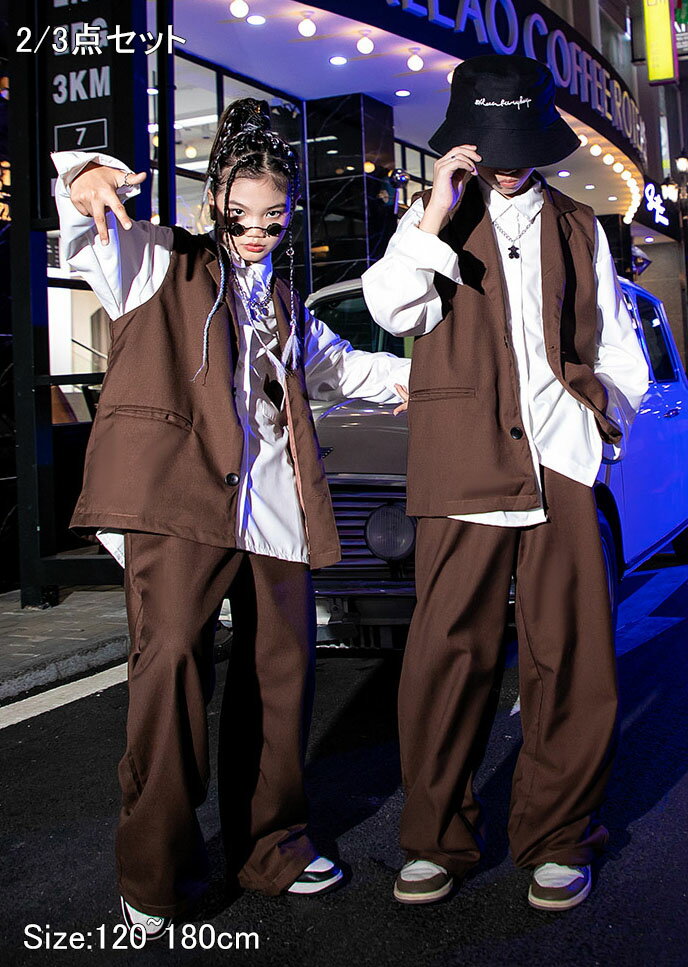 子供服 フォーマル 女の子 男の子 キッズ ダンス衣装 スーツ 2点セット 3点セット 茶色 おしゃれ 入学式 卒業式 スーツ ジュニア パンツスーツ 子供服 ガールズ キッズ 七五三 発表会 子ども セットアップ 120 ~180cm