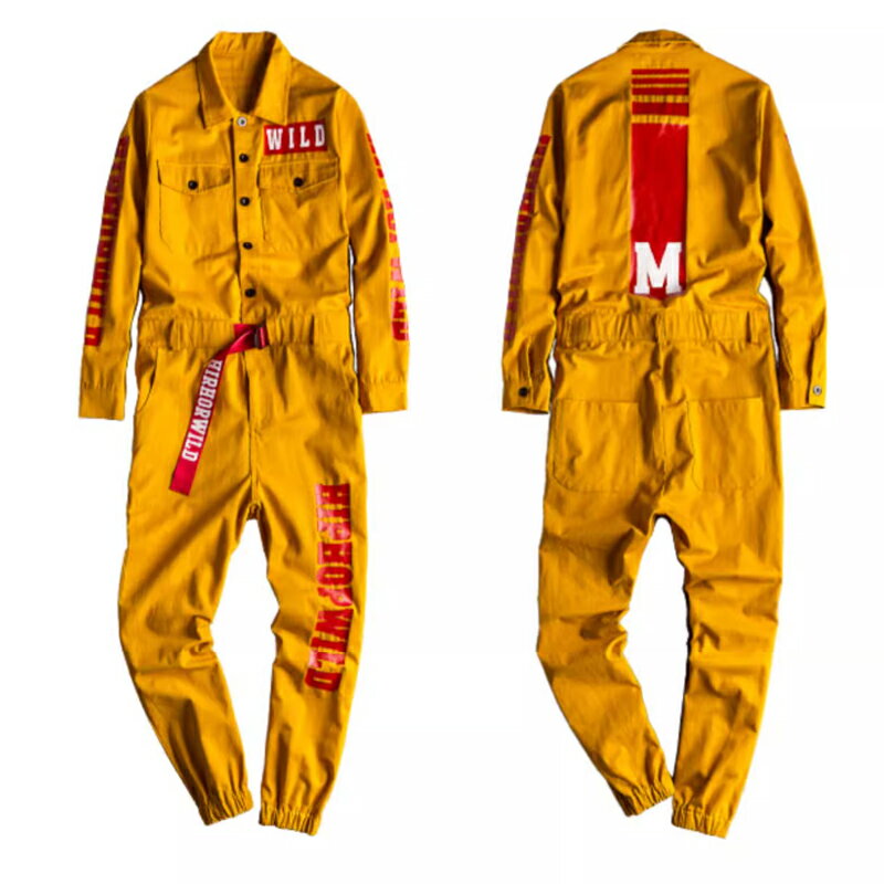 作業服 オーバーオール つなぎ オールインワン メンズ ワークウェア 仕事着 ユニフォーム サロペット カジュアル 長袖 ロングパンツ カーゴ風 ジャンプスーツ あたたかい おしゃれ かっこいい S～5XL 8色