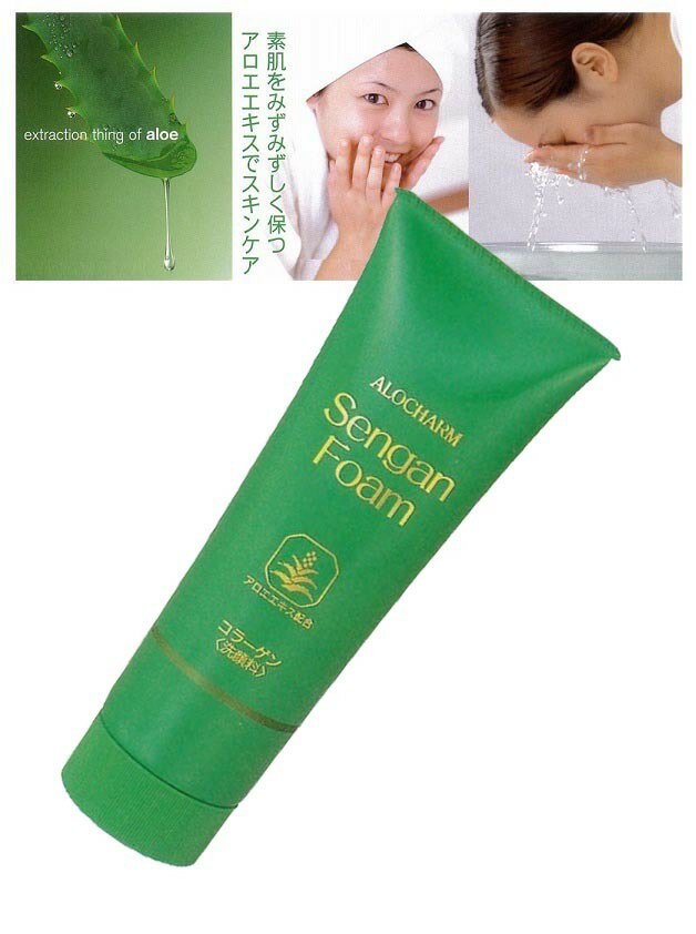 乐天商城 - アロエ エキス配合 アロチャーム 洗顔フォーム スキンケア お肌 潤い 汚れ アロエエキス コラーゲン 泡立ち 清潔 素肌 すべすべ