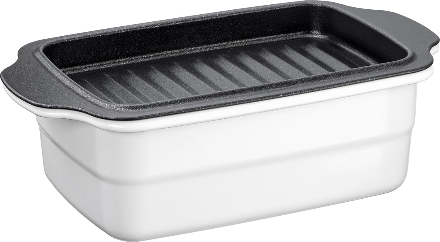 高木金属 ホーロー 天ぷら鍋 角型 油切りトレー付き 28.3×16.1×8.7cm HT-KWT 卓上 チーズフォンデュ 揚げ物 チョコレートフォンデュ 唐揚げ IH200V対応 直火OK 2