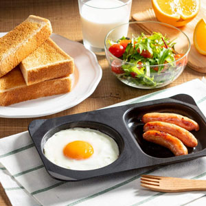 高木金属工業 takagi metal コンビプレート オーブントースター トレー 目玉焼き 魚焼き グリル オーブントースタープレート トースターパン トースター調理 受け皿 アルミトレー 目玉ポケット 日本製 フッ素Wコート デュアルプラス FW-CP