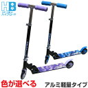 キックボード キックスクーター 子供用 パープル ライトブルー