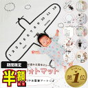 半額以下【LINE追加で更に5%OFF】 月齢フォト マット 寝相アート マット お昼寝アート シーツ お宮参り 初宮参り お食い初め 100日祝い 赤ちゃん ...