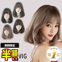 半額以下【LINE追加で更に5%OFF】 ウィッグ ミディアム ボブ ウイッグ 自然 グラデーション フルウィッグ 桂 フルウイッグ 人気 ウェーブ かつら カツラ 女性 カール ウェーブ ボブウィッグ セミロング