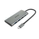 【LINE追加で5％OFF】 Philips (フィリップス) pcハブ 変換 USB Type-C 4in1 HDMI 4K USB3.0 急速充電 最大5Gbps 高速データ転送 アダプタ タイプC