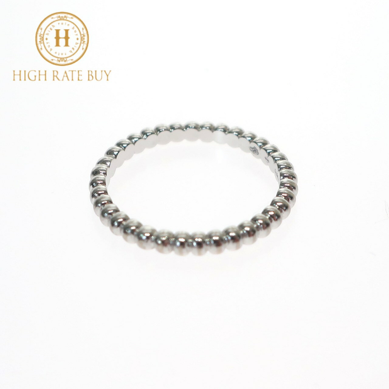 【展示品】Van Cleef & Arpels ヴァンクリーフ＆アーペル ペルレリング スモールサイズ VCARN31750 K18WG 750 ホワイトゴールド レディース 女性用 ジュエリー アクセサリー 指輪 9号 #49のサムネイル