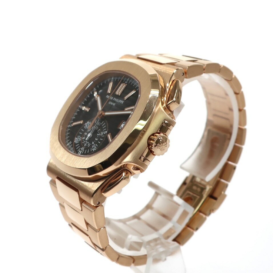 PATEK PHILIPPE パテックフィリップ ノーチラス クロノグラフ 5980/1R-001 750 RG ローズゴールド 自動巻き ブラック文字盤 メンズ腕時計