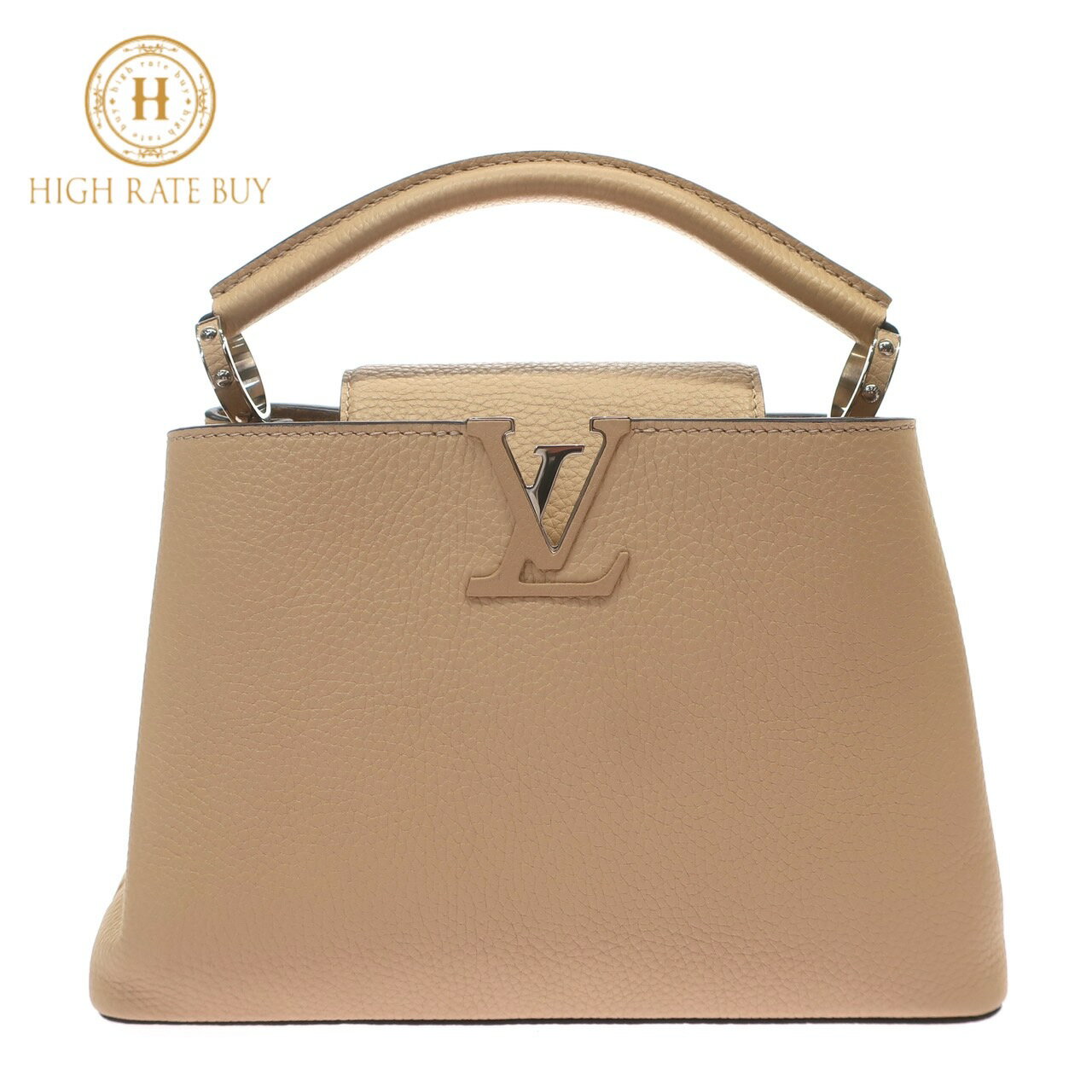 【新品同様】LOUIS VUITTON ルイ・ヴィトン カプシーヌBB トリヨンレザー M94634 MI3194 ガレ ベージュ 2WAY ショルダーバッグ ハンドバッグ レディース シルバー金具のサムネイル