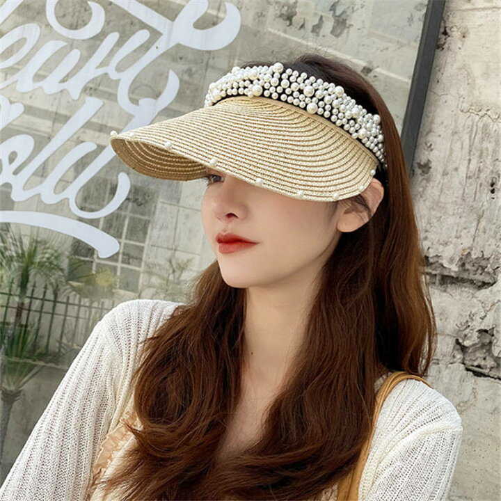 サンバイザー レディース きれいめ 夏物 サマー UVカット 日焼け防止 紫外線対策 防止 女性 韓国風 アウトドア お出かけ 日常感 UV 紫外線 人気 上品 おしゃれ