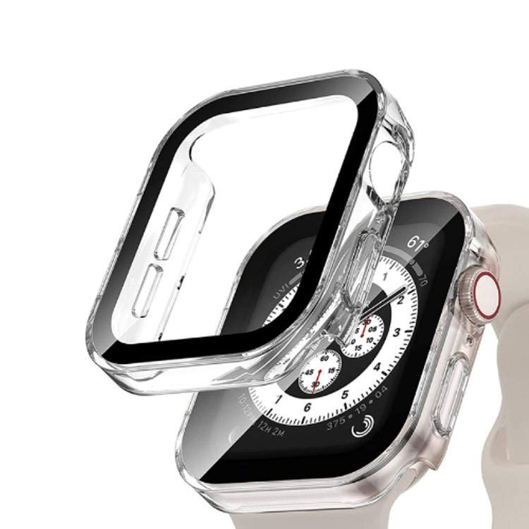 41mm カバー Apple ケース 40mm ハード 45mm 44mm Series 防水 ハード アップルウォッチ 9/8/SE/7/6/5/4 Watch Apple Watch ケース アップルウォッチ用 ケース 一体型 高透過率 全面保護 装着簡単 49mm