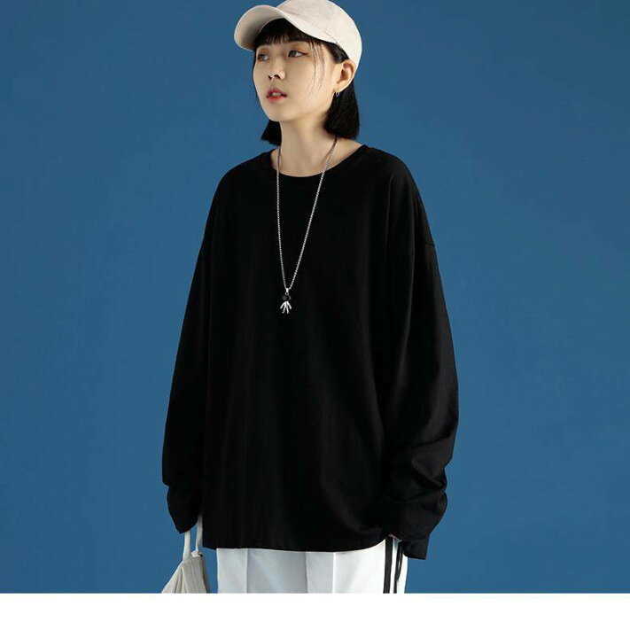 Tシャツ レディース 春 夏 長袖 ロンティー ビッグtシャツ ゆったり カットソー ロ...