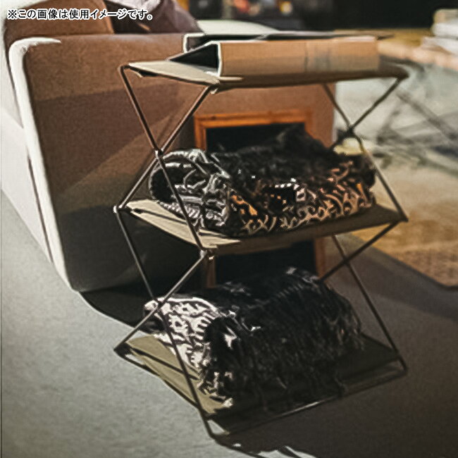 【12月14日〜15日限定クーポン配布中!】●東谷 あづまや フォールディングシェルフ 2D MIP-93 【シェルフ ラック スチール 折りたたみ アウトドア キャンプ】 [3]