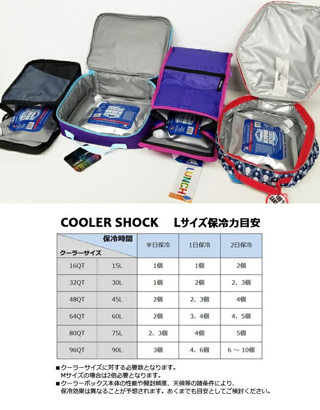 ●COOLER SHOCK クーラーショック COOLER SHOCK Medium 単品 7CSMS 【保冷剤 アウト...