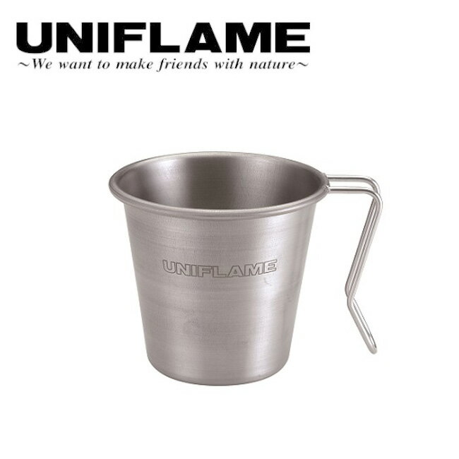 メーカー希望小売価格はメーカーカタログに基づいて掲載していますSpec ブランド名 UNIFLAME　ユニフレーム 商品名 スタッキングマグ350チタン メーカー型番 666104 サイズ サイズ:Φ93×116×83（高さ）mm重量:約65g満水容量:約350ml カラー 詳細 &nbsp; スタッキング可能で携帯性に優れたチタン製シングルマグ。UFコーヒーサーバー内に4個まで収納可能。●材質本体：チタニウム（厚さ約0.4mm）ハンドル：ステンレス鋼 ※モニタやPC環境等により実物と多少色合いが異なって見える場合もございます。※外箱がある商品につきましては生産、運搬の過程上、商品の箱（外箱）に多少の汚れや、破れ等が生じる場合がございます。 予めご了承の上お買い求め頂きます様、よろしくお願いいたします。 ※パターン生地を使用している商品によってはパターン位置に個体差がございます。予めご了承下さい。 ※一部商品画像にメーカー提供画像を使用している商品もございますので、仕様が予告なく変更される場合がございます。 ※複数のショッピングモールで同時販売しておりますので、在庫切れになってしまう場合がございます。 厳重に注意し在庫システムで管理を行っておりますが、お買い上げいただいた商品が品切れになってしまう場合がございます。 また、人気商品に関しましても複数のお客様が一度に購入を行い、在庫の反映が間に合わずご購入できてしまう場合がございます。 その際はお客様には必ずご連絡をさせていただきますが、万が一入荷予定がない場合はキャンセルさせていただく場合がございます。 大変申し訳ございませんがあらかじめご了承ください。