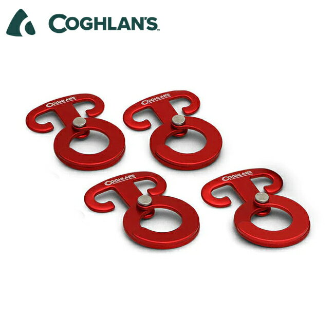 樂天商城 - 【9日20時〜16日1時59分限定クーポン配布中】●COGHLANS コフラン アンカークリップ 4パック 2070 11210301 【フック キャンプ アウトドア】【メール便・代引不可】