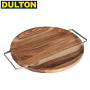 ●【エントリーでP10倍★24日20:00～27日9:59まで】【まとめ買いクーポン配布中】DULTON ダルトン ACACIA TRAY WITH METAL HANDLE ROUND アカシアトレイウィズメタルハンドルラウンド K19-0107 【お盆 トレー キッチン アウトドア】