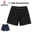 グラミチ ●White Mountaineering ホワイトマウンテニアリング WM×GRAMICCI DARTED SHORT PANTS ダーテッドショートパンツ WM2171411 【グラミチ コラボ 半パン メンズ】